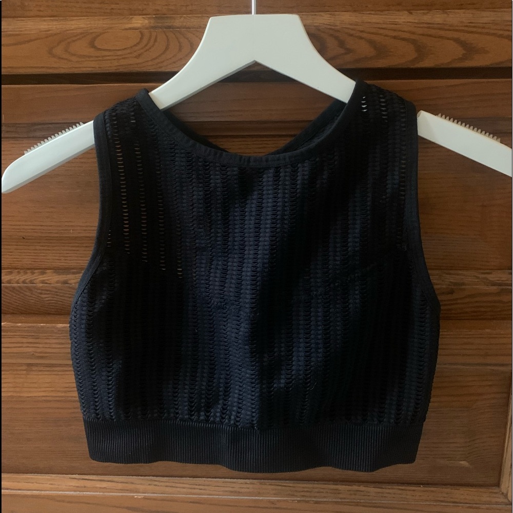 Betsy Johnson Performance High Neck Seamless Mesh Bra